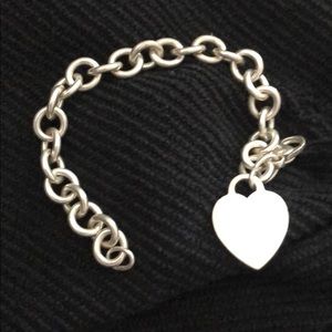 Tiffany & Co heart charm bracelet